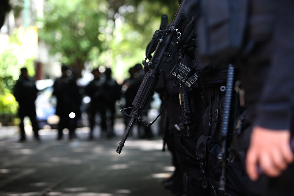 Operativo policial. Foto Alfredo Domínguez