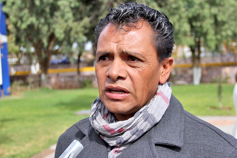 Rafael Rodríguez Espino, secretario general del Sindicato de Trabajadores ■ foto: la jornada zacatecas