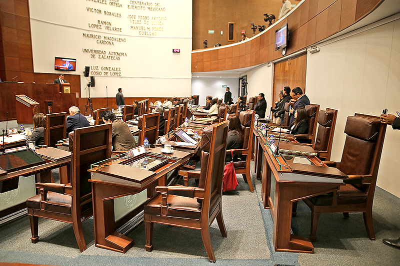Aspecto de la sesión legislativa ■ FOTO: ANDRÉS SÁNCHEZ