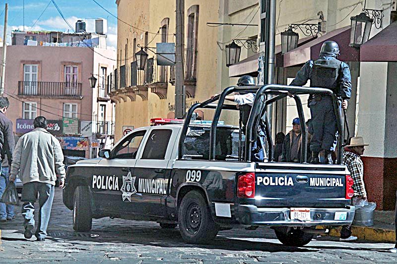 Imagen de archivo de un operativo policiaco en la capital del estado ■ foto: la jornada zacatecas