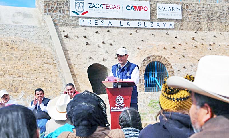 En la comunidad de Cieneguitas, Guadalupe, Sagarpa y Godezac entregaron apoyos para el campo