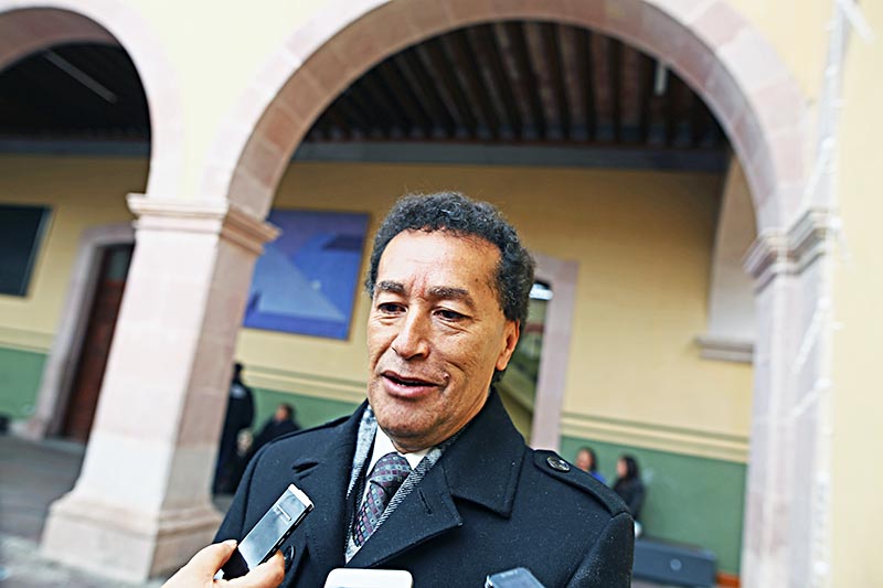 Catarino Martínez Díaz, presidente del concejo del ayuntamiento de Zacatecas ■ FOTO: ANDRÉS SÁNCHEZ