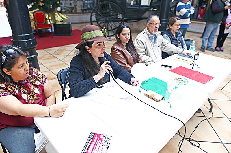 Conferencia de prensa dada por integrantes de Cabildo Ciudadano ■ FOTO: ANDRÉS SÁNCHEZ