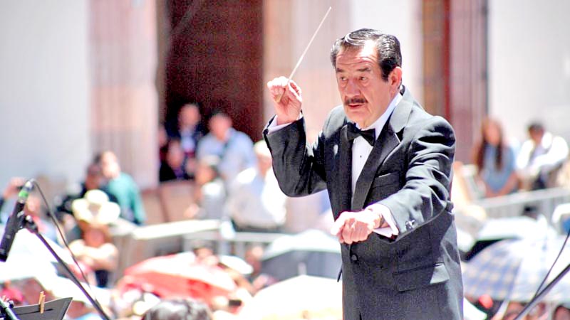 En la Convención participan orquestas sinfónicas, quintetos, grupos corales y bandas sinfónicas como la de Zacatecas, cuyo director es Salvador García y Ortega ■ FOTO: la jornada zacatecas