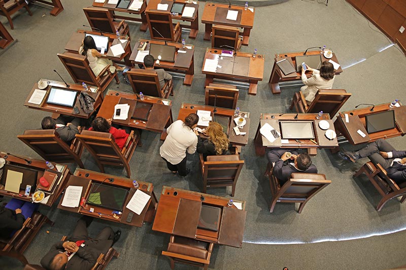 Aspecto de la sesión celebrada este jueves por la 62 Legislatura ■ FOTO: ANDRÉS SÁNCHEZ