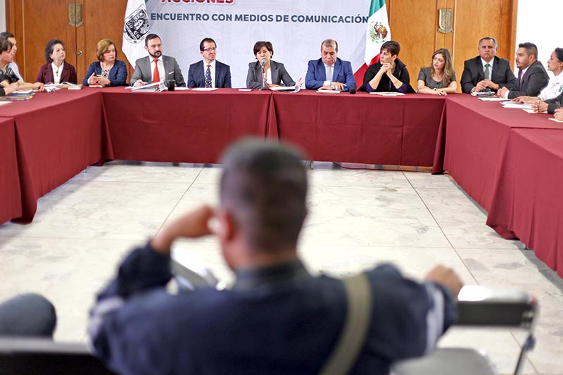 Judit Guerrero López presentó ante medios de comunicación un primer corte del trabajo realizado ■ FOTO: ANDRÉS SÁNCHEZ