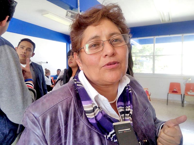 María Elena Ortega Cortés, presidenta de la Comisión de Equidad entre los Géneros de la 62 Legislatura del estado ■ foto: alma ríos