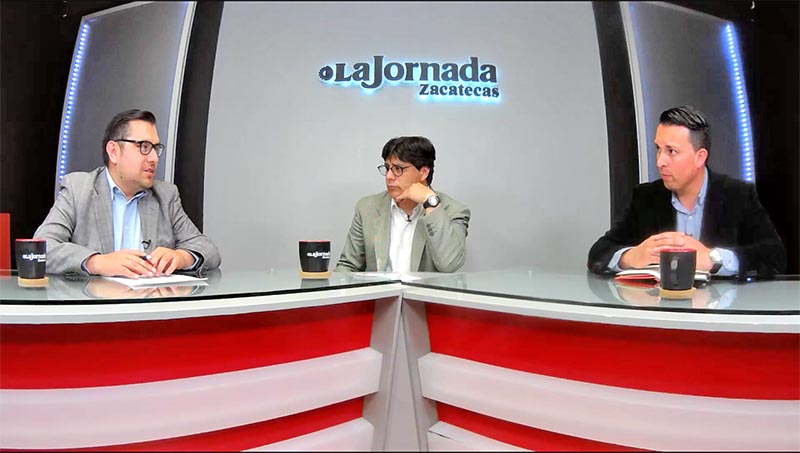 De izquierda a derecha, Armando Neri, Marco Torres Inguanzo, y Raymundo Cárdenas Vargas ■ foto: MIGUEL áNGEL NúÑEZ