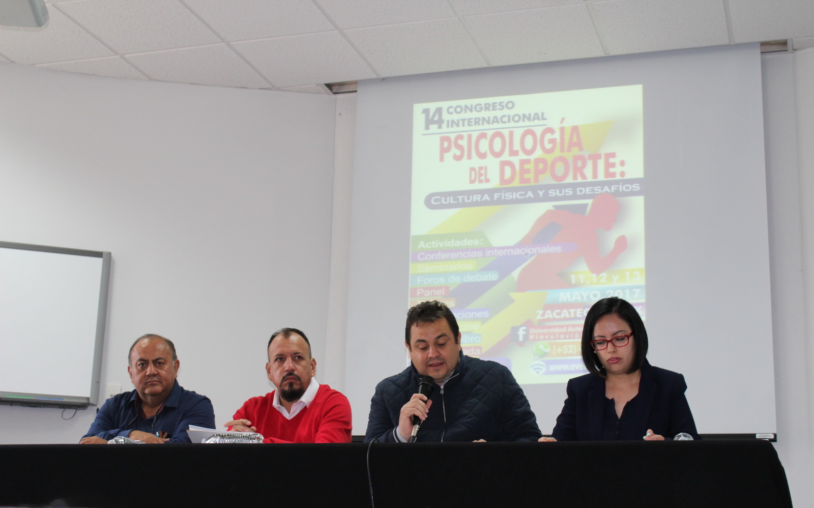 Autoridades educativas dieron a conocer el evento en conferencia de prensa ■ FOTO: LA JORNADA ZACATECAS