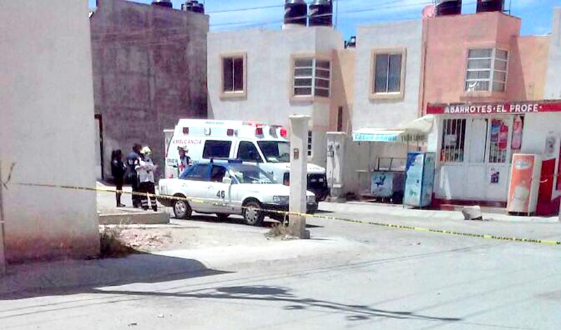 Este viernes fue asesinado un taxista en la colonia Valle Dorado, en el municipio de Guadalupe ■ foto: la jornada zacatecas