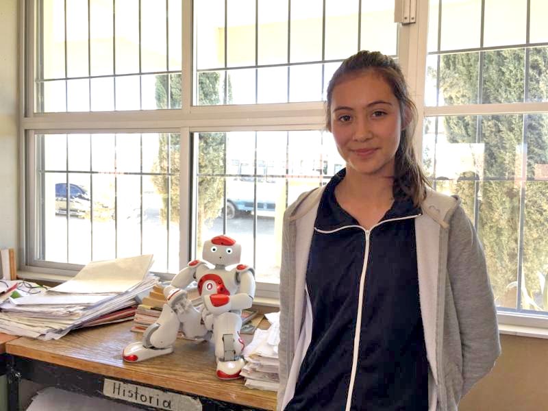 El programa Ciencia Itinerante visita escuelas de comunidades y zonas alejadas del estado. En la imagen, el robot Nao ■ FOTO: LA JORNADA ZACATECAS