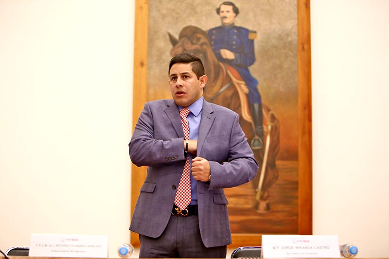 Jorge Miranda Castro, secretario de Finanzas del estado ■ FOTO: ANDRÉS SÁNCHEZ