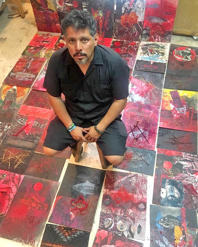 Humberto Valdez cuenta actualmente con una itinerancia de exposición individual denominado Rojo Desierto ■ FOTO: RAFAEL DE SANTIAGO