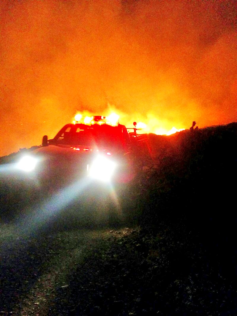 El incendio pudo haber iniciado al intentar limpiar los barbechos ■ FOTO: LA JORNADA ZACATECAS
