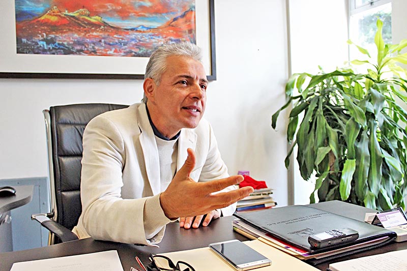 Agustín Enciso Muñoz, titular del Consejo Zacatecano de Ciencia, Tecnología e Innovación ■ FOTO: LA JORNADA ZACATECAS