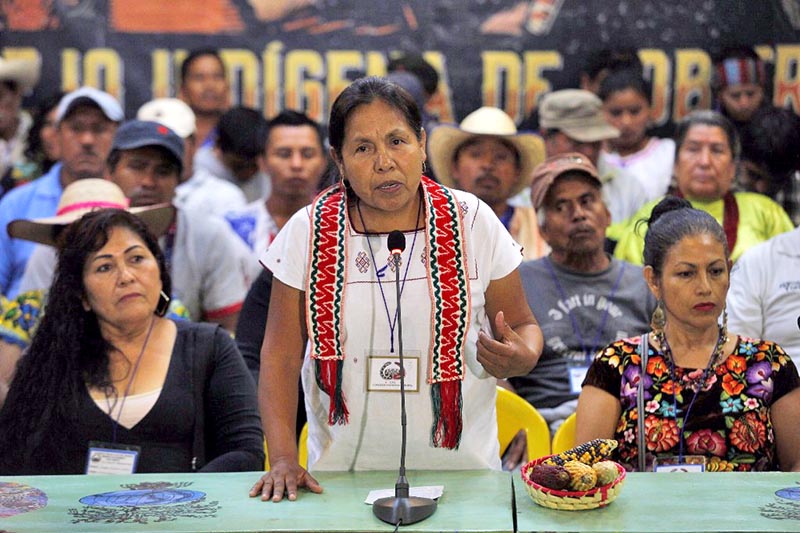 María de Jesús Patricio Martínez, vocera del Concejo Nacional Indígena (CNI) n foto: la jornada
