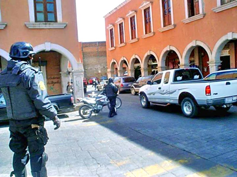 Imagen de archivo de policías municipales en la ciudad de Fresnillo n foto: la jornada zacatecas