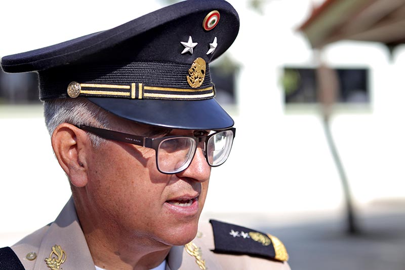 Guillermo Almazán Bertotto, comandante de la 11 Zona Militar ■ FOTO: ANDRÉS SÁNCHEZ