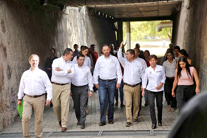 Alejandro Tello inauguró la rehabilitación del parque recreativo de la Colonia Lomas del Convento en Guadalupe ■ FOTO: LA JORNADA ZACATECAS