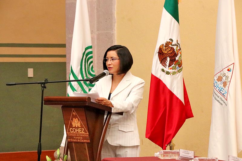 María de la Luz Domínguez Campos, presidenta de la Comisión de Derechos Humanos del Estado de Zacatecas (CDHEZ) n foto: la jornada zacatecas