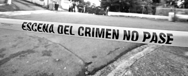 Agentes policiacos acordonaron la escena del crimen ■ foto: FACEBOOK DE LA SECRETARÍA DE SEGURIDAD PÚBLICA ESTATAL