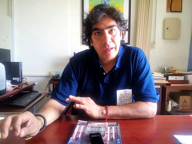 Leonardo Santoyo Alonso, director de la Unidad Académica de Antropología de la UAZ n foto: alma ríos