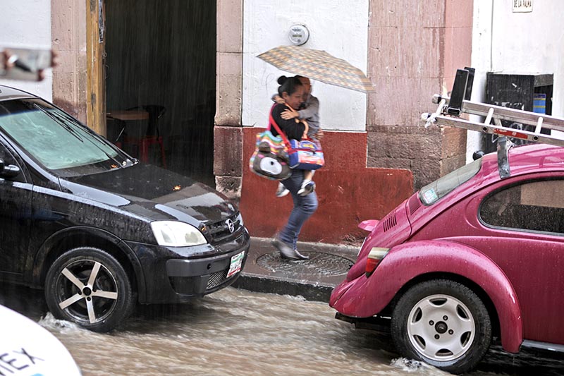 En la capital del estado las lluvias alcanzaron los 19 milímetros ■ FOTO: ANDRÉS SÁNCHEZ