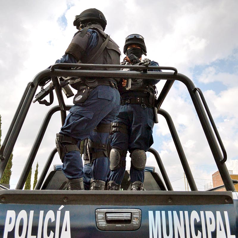 La Dirección de Seguridad Pública Municipal de Guadalupe apoyará la vigilancia en planteles escolares ■ FOTO: LA JORNADA ZACATECAS