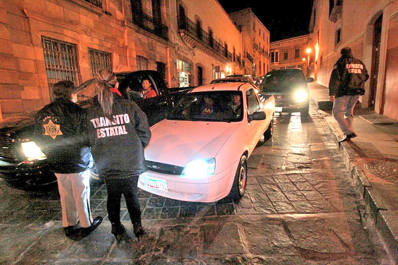 El fin de semana, en el municipio de Zacatecas se logró retener 39 vehículos mediante el operativo ■ FOTO: LA JORNADA ZACATECAS