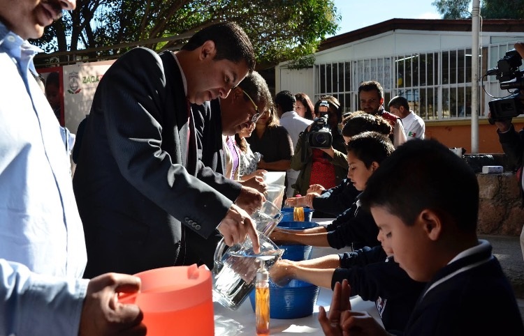 Se realizaron actividades en materia de activación física y alimentación saludable en entornos escolares ■ FOTO: LA JORNADA ZACATECAS