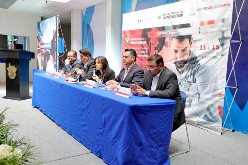 Autoridades durante la presentación del evento ■ FOTO: LA JORNADA ZACATECAS