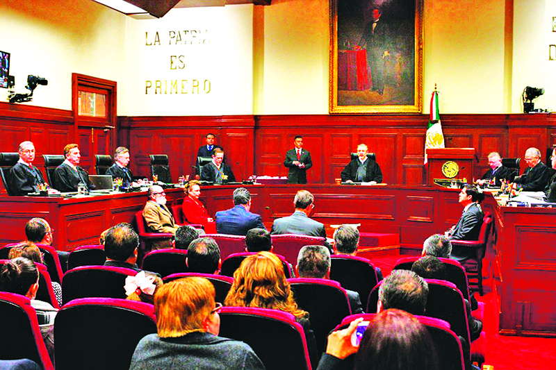 Imagen de archivo de una sesión del pleno de la Suprema Corte de Justicia de la Nación n foto: La Jornada