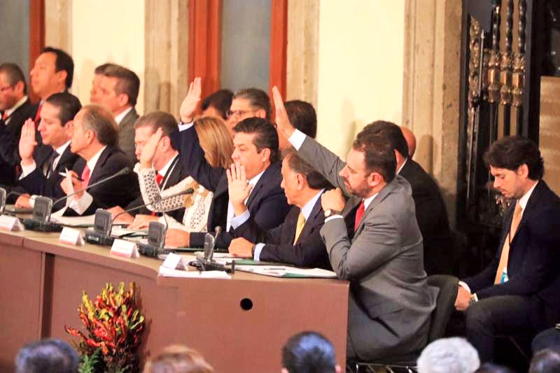 La sesión del pleno del Consejo Nacional de Seguridad se realizó en Palacio Nacional ■ FOTO: LA JORNADA ZACATECAS