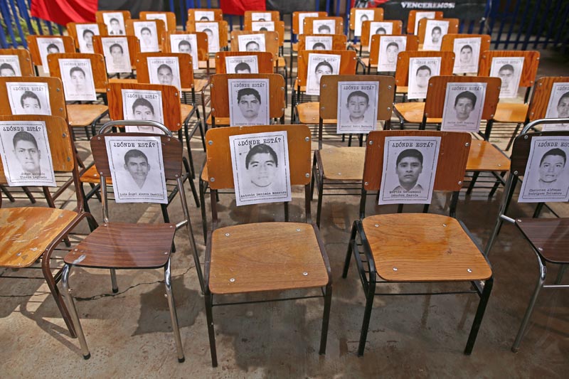 Este 26 de septiembre se cumplen 3 años de la desaparición de los 43 normalistas n foto: andrés sánchez