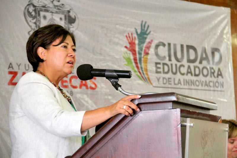 La presidenta municipal de la capital, Judit Guerrero López n foto: la jornada zacatecas