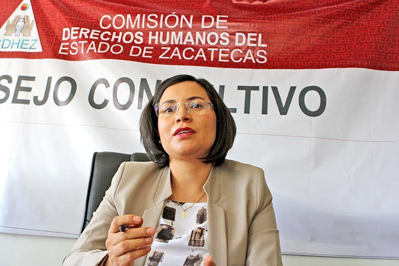 María de la Luz Domínguez Campos, presidenta de la Comisión de Derechos Humanos del Estado de Zacatecas ■ FOTO: RAFAEL DE SANTIAGO