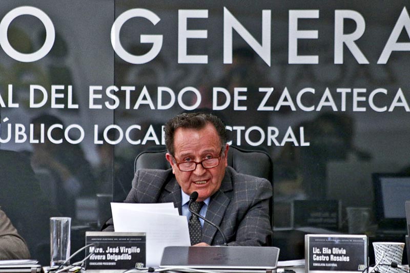 Virgilio Rivera Delgadillo, consejero presidente del IEEZ ■ FOTO: LA JORNADA ZACATECAS