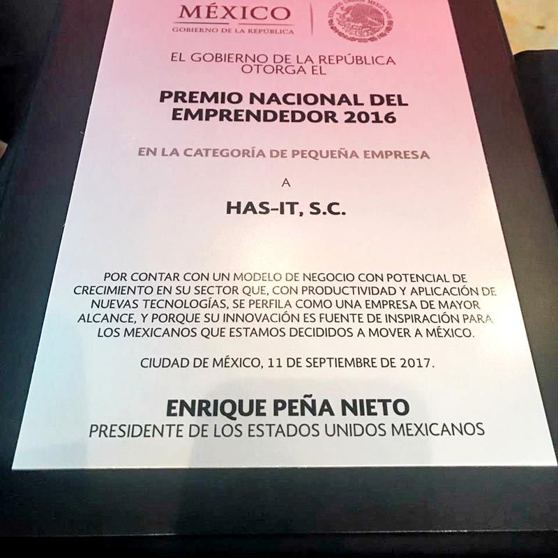 Es la primera vez que una compañía zacatecana resulta premiada, indican autoridades. En la imagen, documento que certifica la validez ■ FOTO: LA JORNADA ZACATECAS