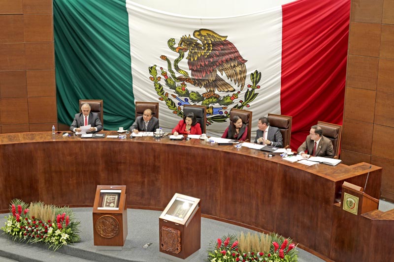 Este martes comparecieron en la 62 Legislatura, Carlos Bárcena, Adolfo Bonilla y Eduardo Yarto ■ FOTO: ANDRÉS SÁNCHEZ