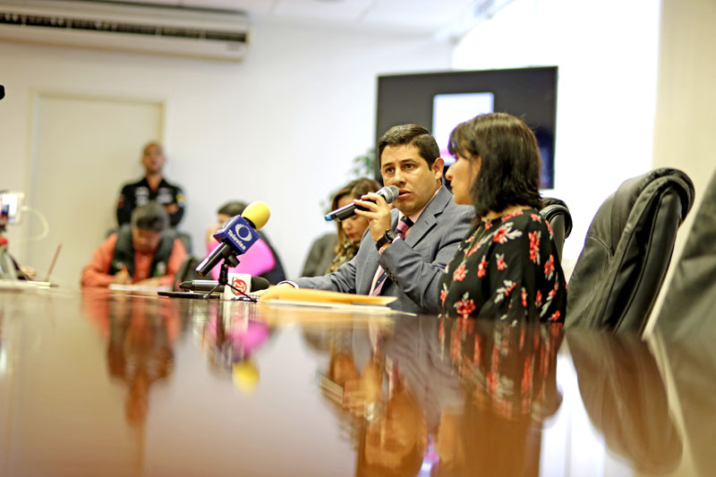 Este viernes Jorge Miranda Castro ofreció una conferencia de prensa ■ FOTO: ANDRÉS SÁNCHEZ