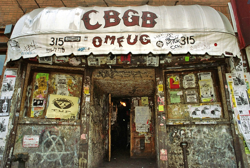La sala de conciertos CBGB