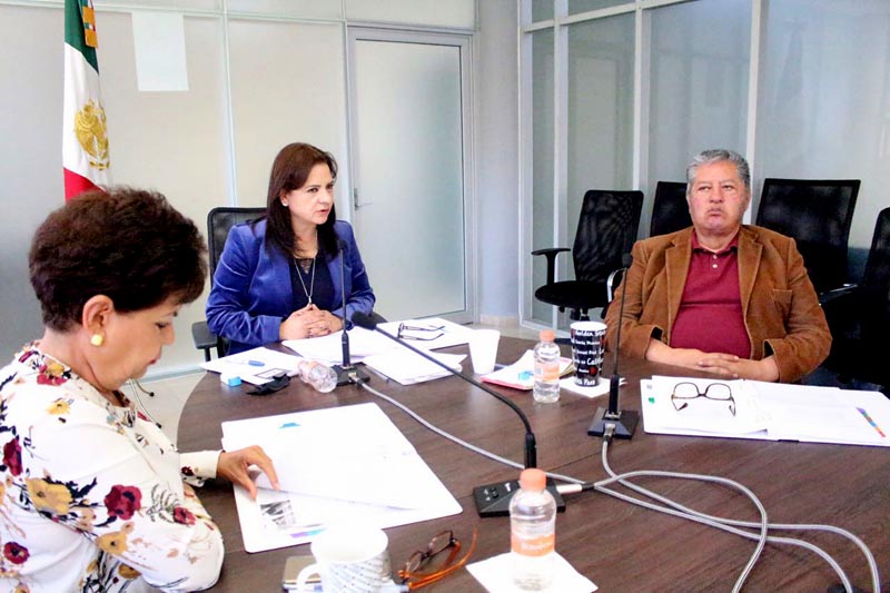 Los comisionados en sesión ordinaria de pleno n foto: la jornada zacatecas