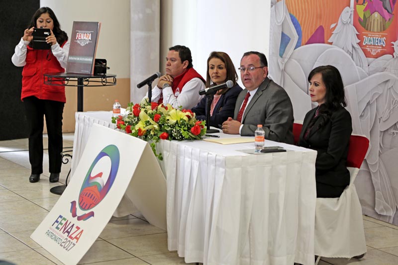 Federico Borrego, coordinador del Patronato de la Fenaza, ofreció una conferencia de prensa ■ FOTO: ANDRÉS SÁNCHEZ