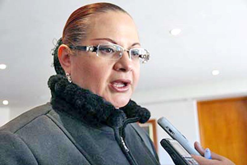 La rectora de la Utzac, Ana María Romo Fonseca, sostuvo, en conferencia de prensa, que su administración ha sido transparente n foto: la jornada zacatecas
