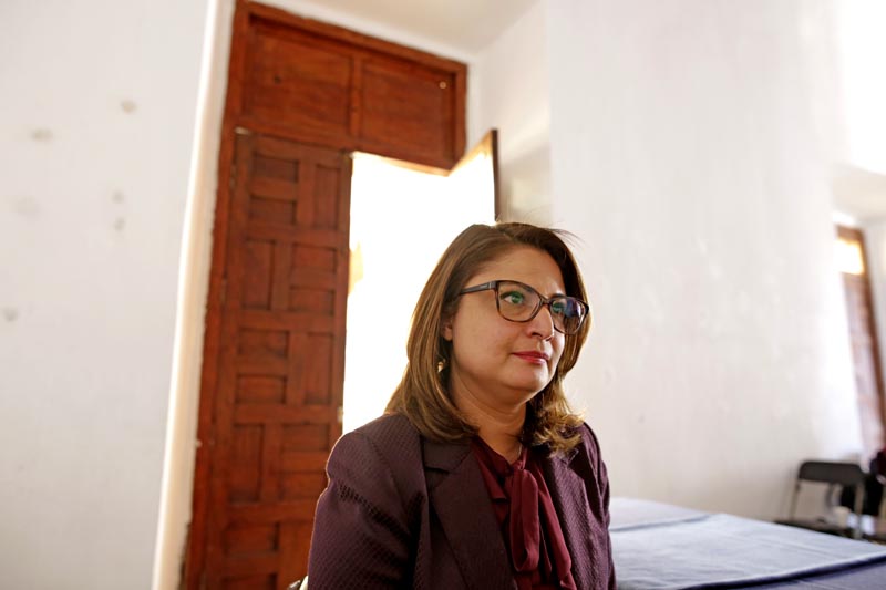 Adriana Rivero Garza, secretaria de las Mujeres ■ FOTO: ANDRÉS SÁNCHEZ