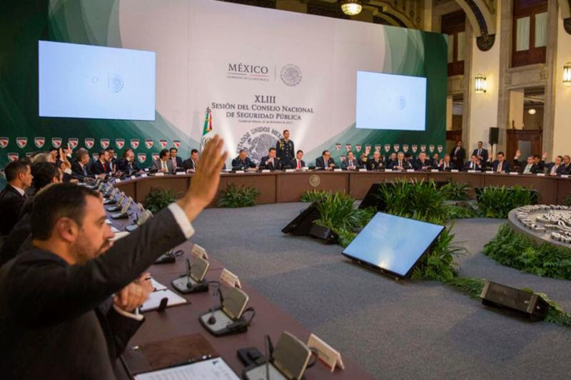 Aspecto de la sesión del Consejo Nacional de Seguridad Pública (CNSP) n fotos: la jornada zacatecas