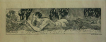 Julio Ruelas. Fauno tocando la flauta, 1903. Tinta sobre papel. 7.5 x 18 cm. Coleccioìn Andreìs Blaisten.