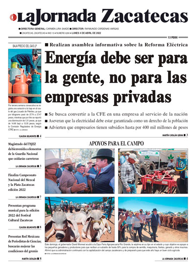 La Jornada Zacatecas | Noticias de Zacatecas