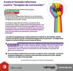 Avala el Senado reformas contra “terapias de conversión”