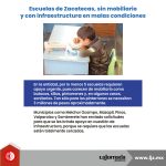 Escuelas de Zacatecas, sin mobiliario y con infraestructura en malas condiciones (1)